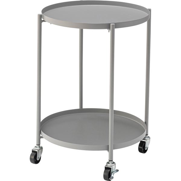 サイドテーブル 約W47.5xD47.5xH59cm グレー 組立品