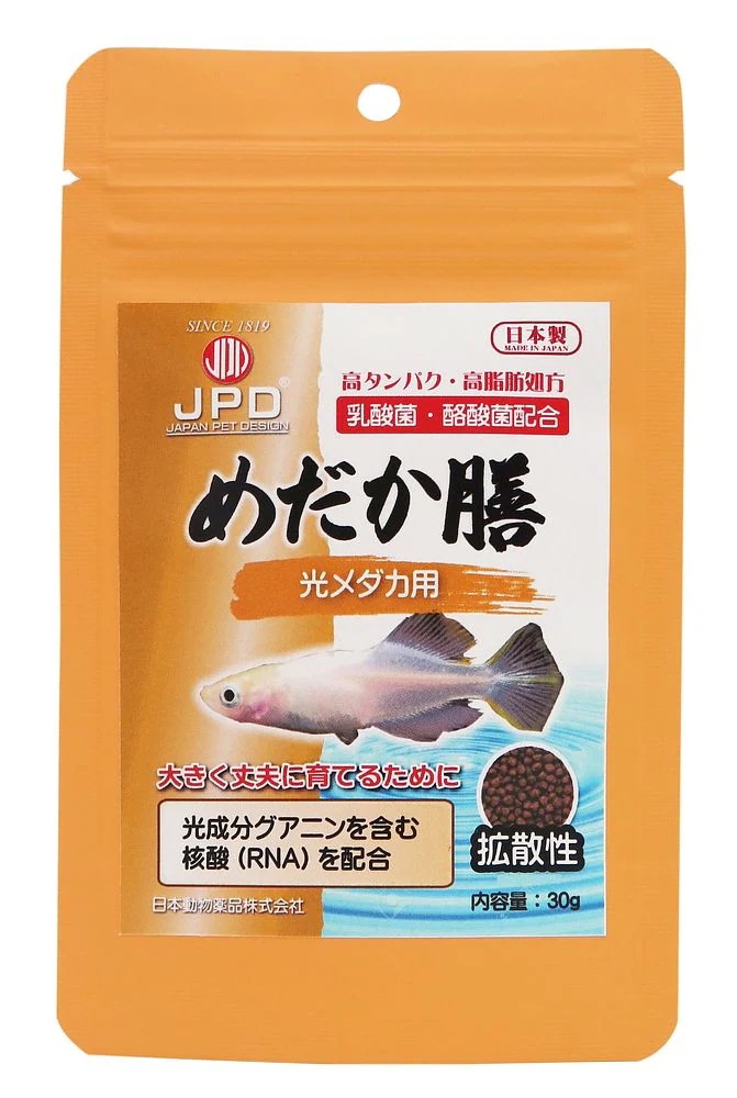 （まとめ買い）ニチドウ めだか膳 光メダカ用 30g めだか用フード [x12]