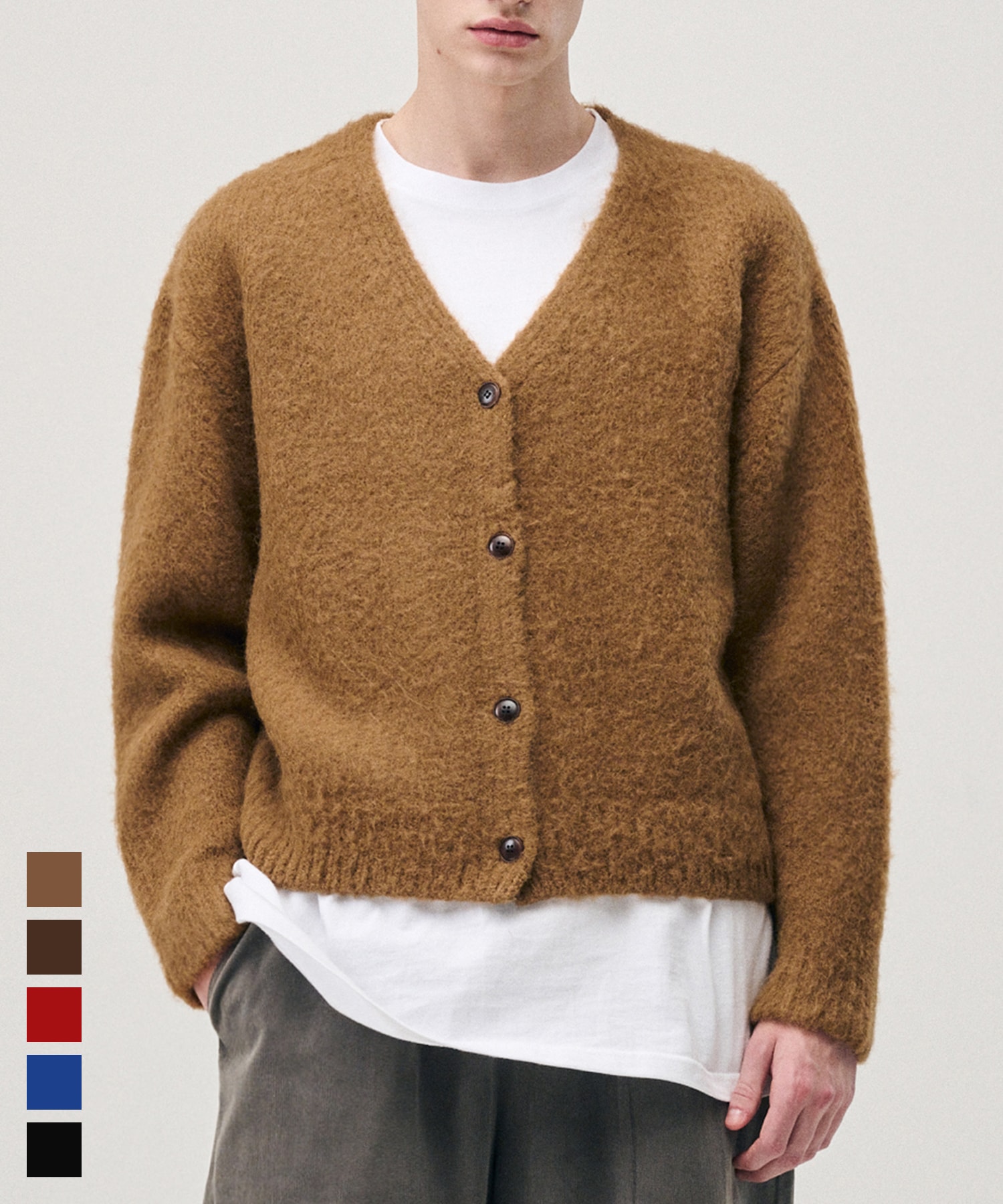 TAKEASY アルパカモヘアカーディガン-5 カラー