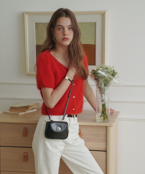 【OVHEE】 Mignon Mini Cross Bag_Black ショルダーバッグ 正規品
