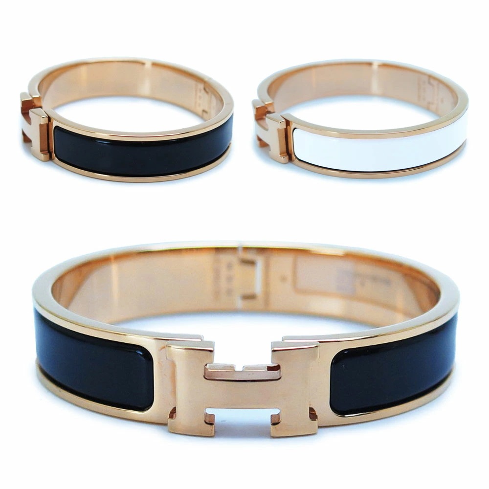 ブレスレット レディース クリック H エナメルブレスレット ファン バングル アクセサリー 78,650円