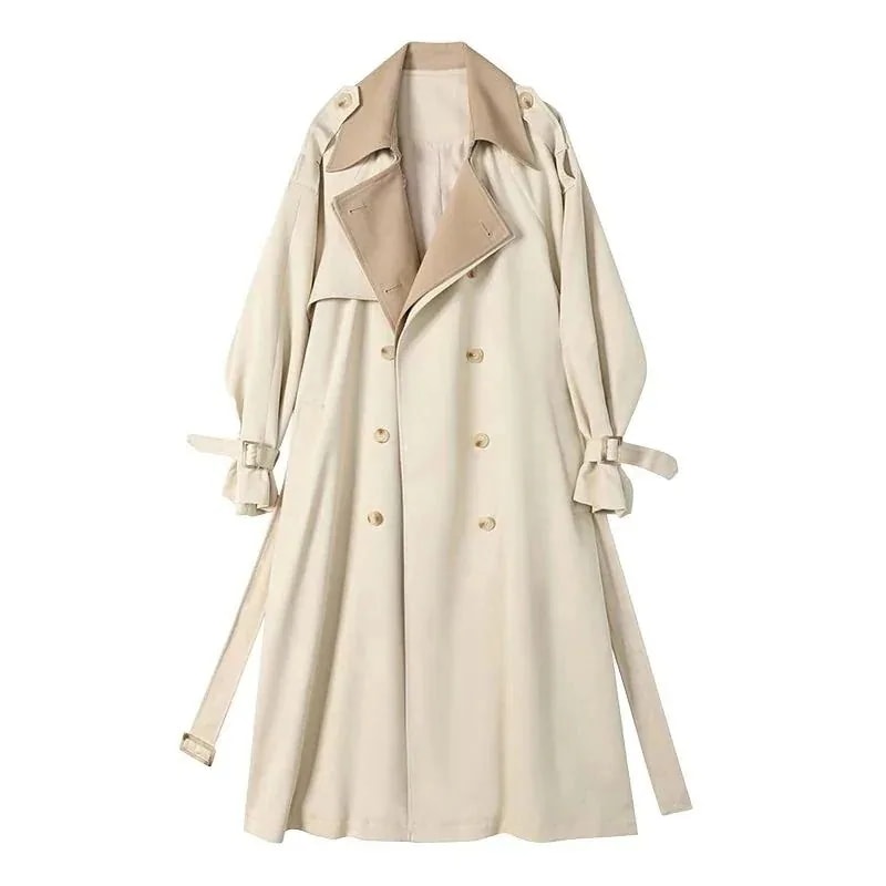 秋冬 アウター ロングコート 日系 ジャケット 高級感 トレンチコート 気質 ロング丈 スリミング トップス ロングコート 着痩せ アウター レディース