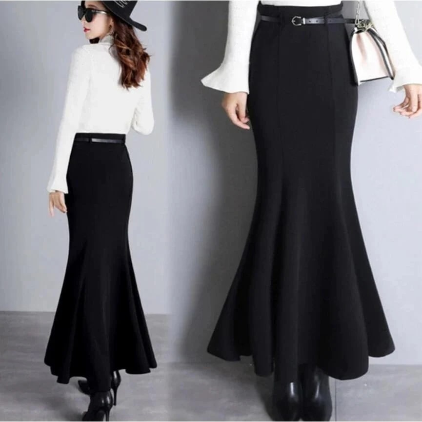 ベロアスカート ベロア スカート ミモレ丈 マーメイドスカート スカート マキシ丈 ボトムス レディ