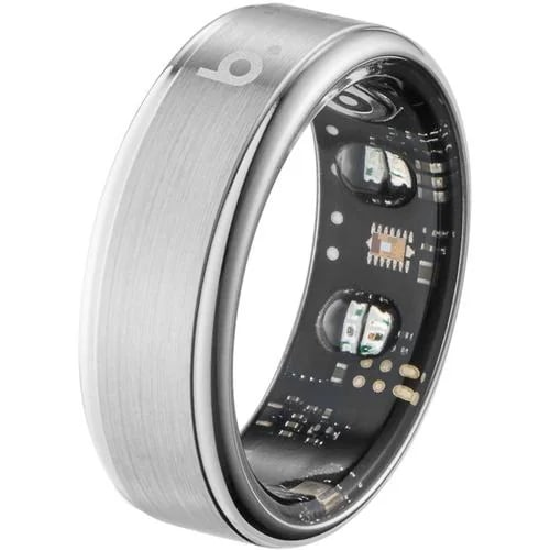 b.ring B085SSV2 G2モデル スマートリング ステンレススチール AI 健康管理 睡眠管理 サイズ 8 b.ring G2 Bluetooth対応 シルバー