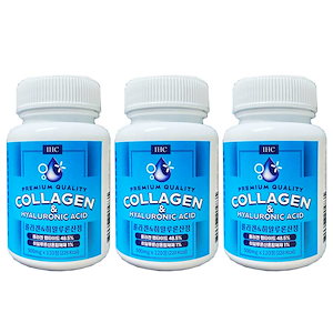 【2個/3個】 コラーゲン&ヒアルロン酸 120錠 韓国美白サプリ/ 韓国 コラーゲンサプリ ヒアルロン酸サプリ 低分子コラーゲン