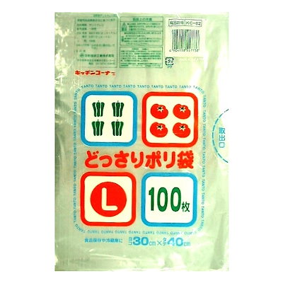 他サイト： 日本技研工業　KC-62どっさりポリ袋 L100枚の商品画像