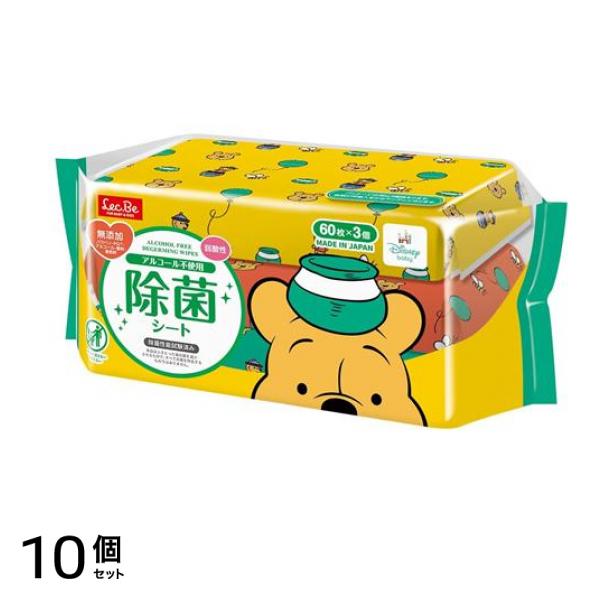 レック 除菌シート ディズニー くまのプーさん 60枚× 3個パック 10個セット