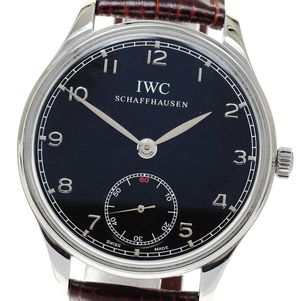 IWC IWC SCHAFFHAUSEN IW545407 ポルトギーゼ ハンドワインド スモールセコンド 手巻き メンズ 良品 _826624【中古】