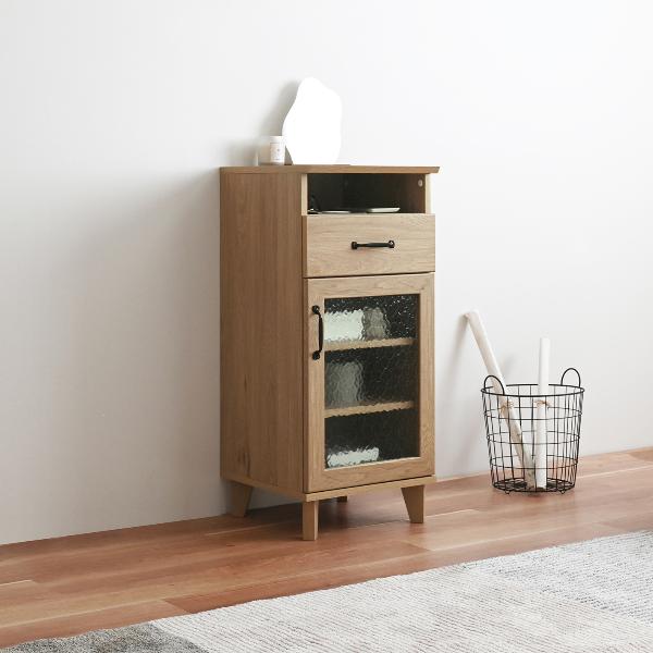 キャビネット チェスト 北欧 おしゃれ 木目柄 ナチュラルモダン ミドルボード ウッド調 サイドボード 幅400mm