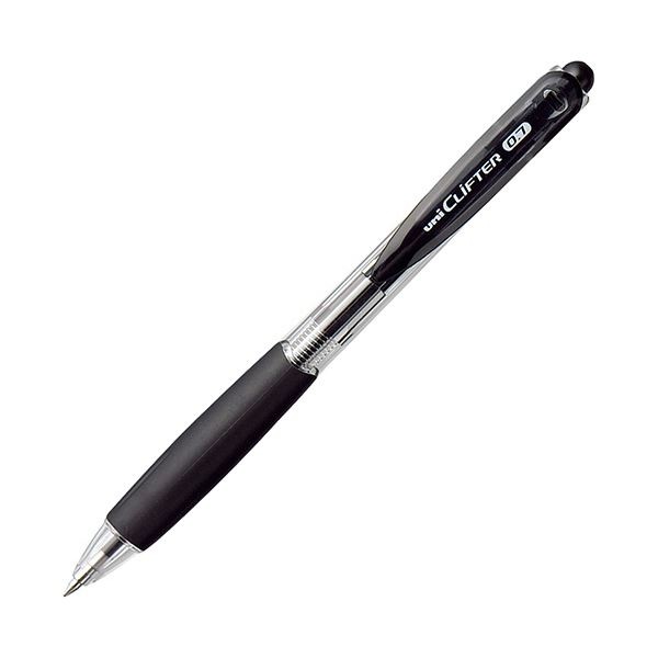 (まとめ）三菱鉛筆 油性ボールペン クリフター0.7mm 黒 SN11807.24 1セット（10本）(×10セット)