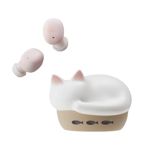 radius HP-C28BT 完全ワイヤレスイヤホン : NEKO true wireless earphones Bluetooth対応 フルワイヤレス 左右分離型 AAC 軽量 猫 小型 小さい