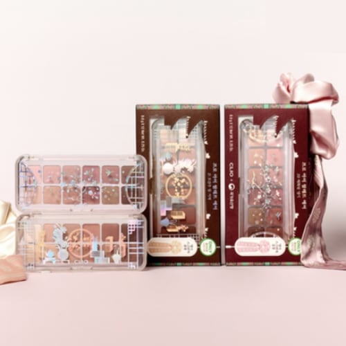 プロアイパレット エア ＋ テングリ スクラッチ付き 特別企画セット［朝鮮王室の美しさを込めたデザイン］/20号 梅花ピンク（メファビッデンギ）/21号 モガムジュブラウン（モガムジュミッソジェ）