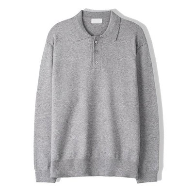 メンズプレミアムモーダルベンコーボタンカラーネックニット SG-KN-Q033-グレー 6,358円