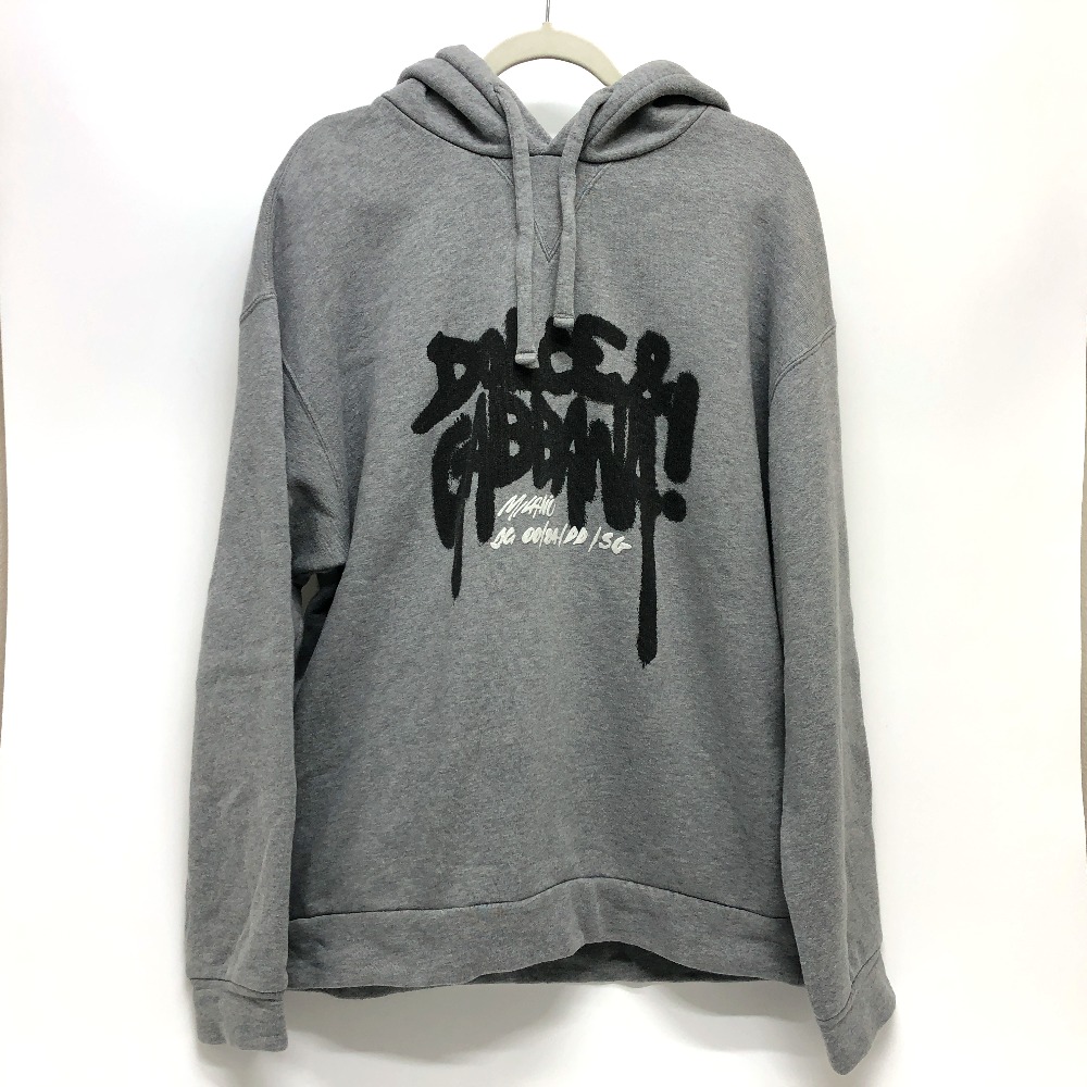 DOLCE&GABBANA ドルガバ パーカー G9VU7T/FU77G-1 ロゴ フーディ コットン グレー