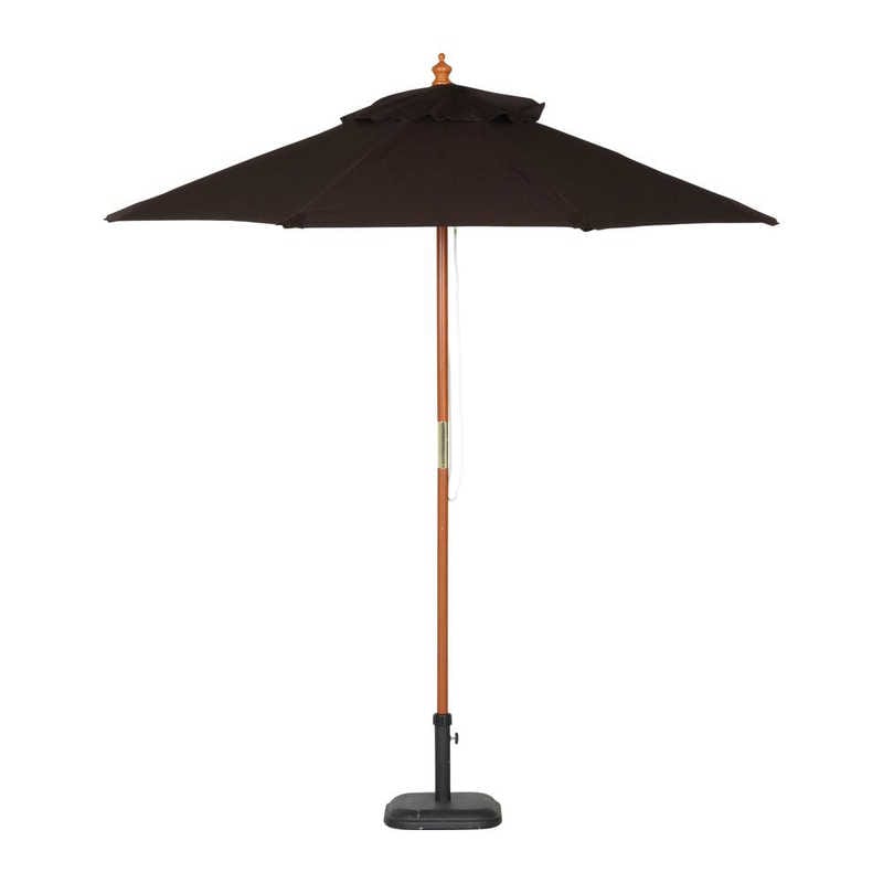 不二貿易　木製パラソル 210cm ブラウン　60160 8,170円