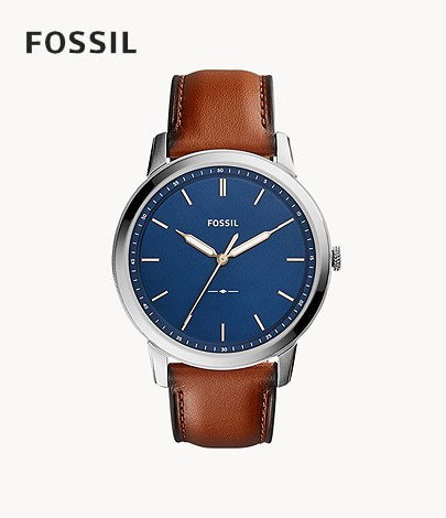 フォッシル FOSSIL 腕時計 MINIMALIST SLIM 三針 ライトブラウン レザーウォッチ FS5304 メンズ アナログ 正規品