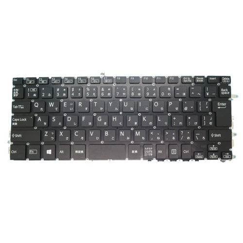 GAOCHENGラップトップキーボード互換 VAIO S13 VJS131 HMB8829AQA11 AEMS8J00010 日本語 JP JA バックライト付きの黒