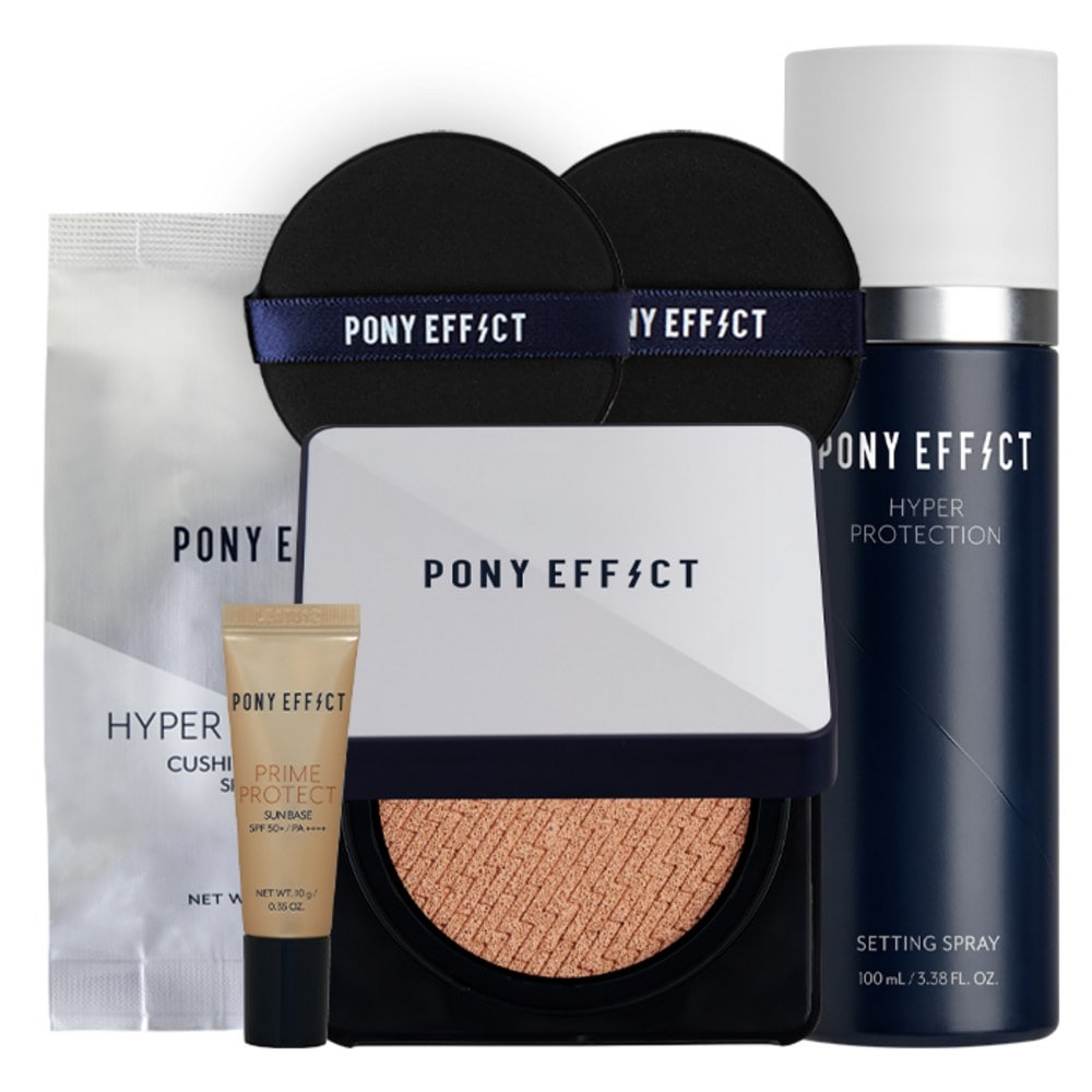 「ポニーエフェクトハイパープロテクションシールドクッションセットクッション本品詰め替えセットスプレー」01ロジーアイボリー1セット