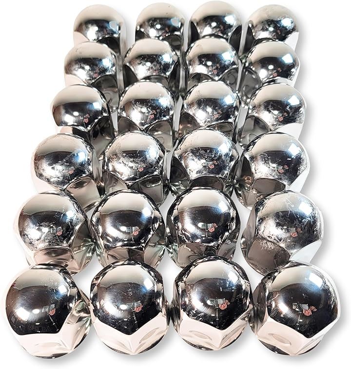 ナットキャップ ステンレス製 フラットボトム JIS41mm 高さ52mm カバー 鏡面仕上げ 6/8穴用 大型 トラック ダンプ デコトラ カスタム 汎用品(24個セット(+予備))