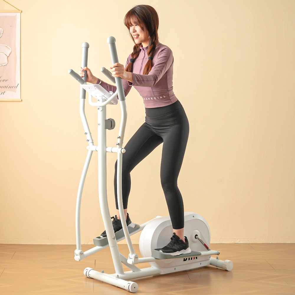 【国内即日発送】クロストレーナー 電源不要 エリプティカルマシン 1-8負荷調節 室内フィットネス デジタルモニター搭載 スマホホルダー付き ランニングマシン エアロバイク ステッパー フィットネス