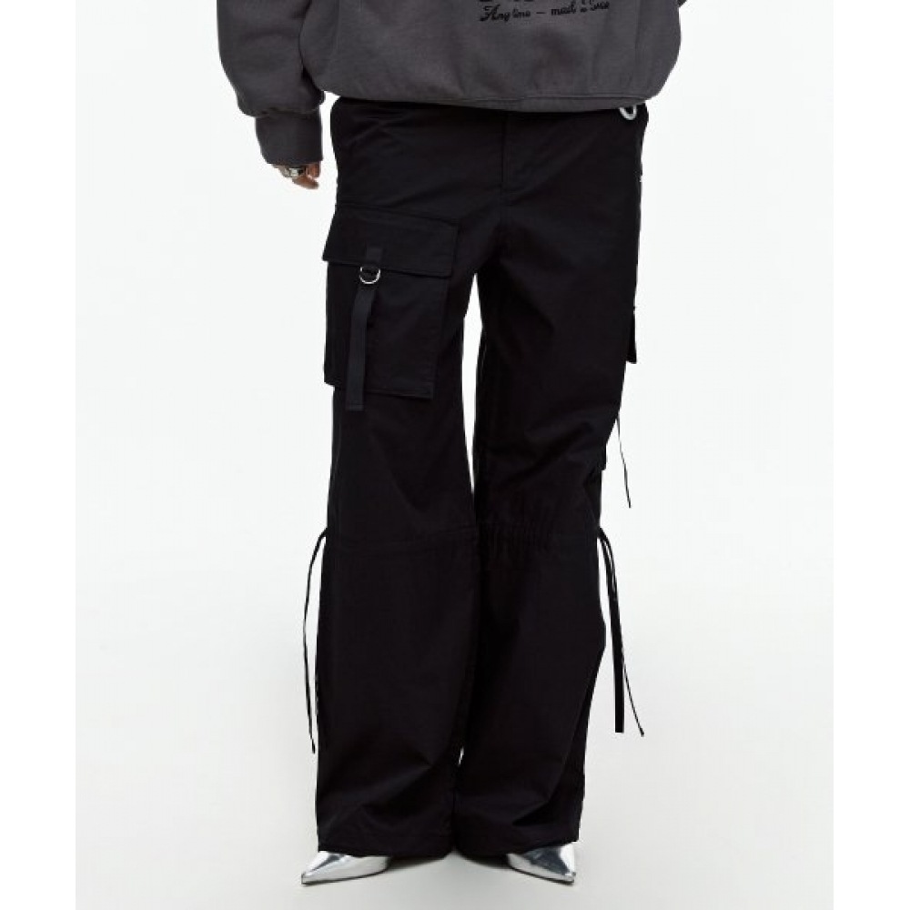 ファレットビッグポケットカーゴパンツブラック
