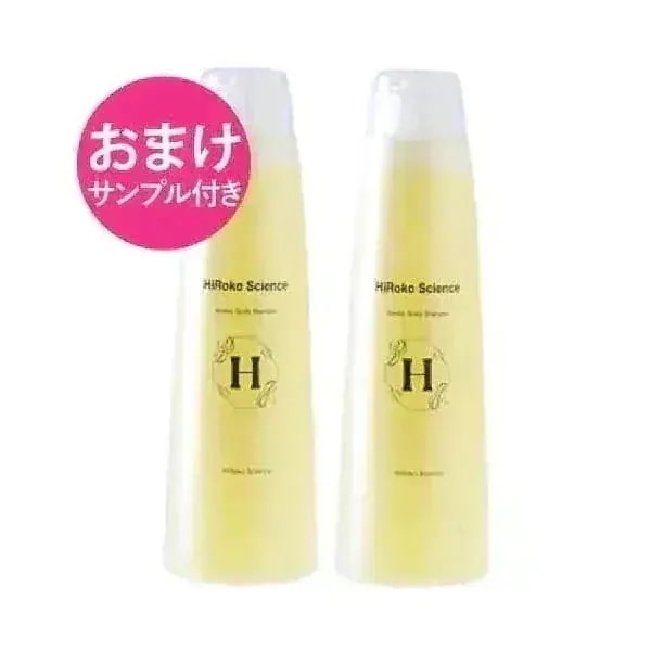 ヒロコサイエンス ヒロコスカルプシャンプ 300mL 2本セット シャンプー 100%天然由来成分 ノンシリコン 無鉱物油 無香料 無着色 日本製 サンプル付き