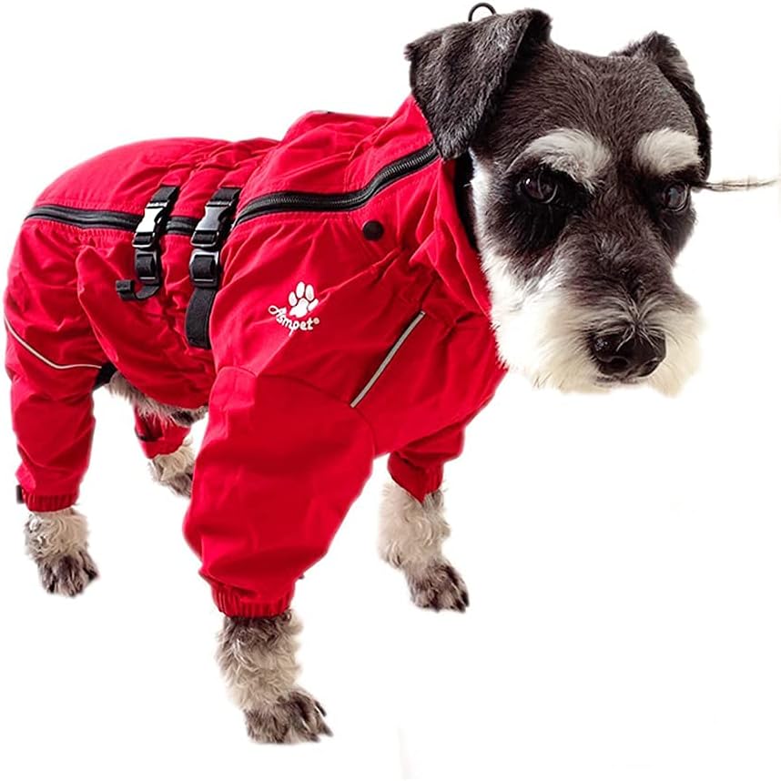犬用レインコート ポンチョ型型番: XL仕様: 胴回り58-73cmレッド特徴: 完全防水防雪防塵通気性軽量耐久性着脱簡単材質: 快適な素材使用シーン: 秋冬の防寒梅雨対策