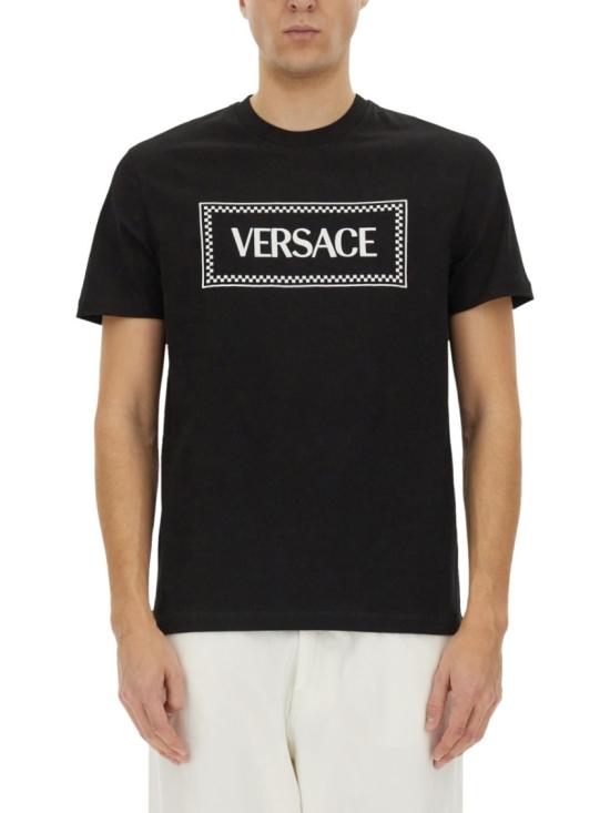 VERSACE Men T-Shirts 1011694 1A085841B000 Black