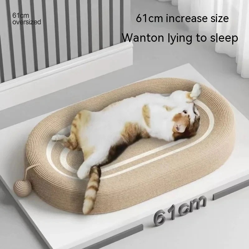 サイサル猫のスクラッチパッド 猫のスクレーパー ソファ家具の保護 スクラッチマット ペット用品 3 in 1