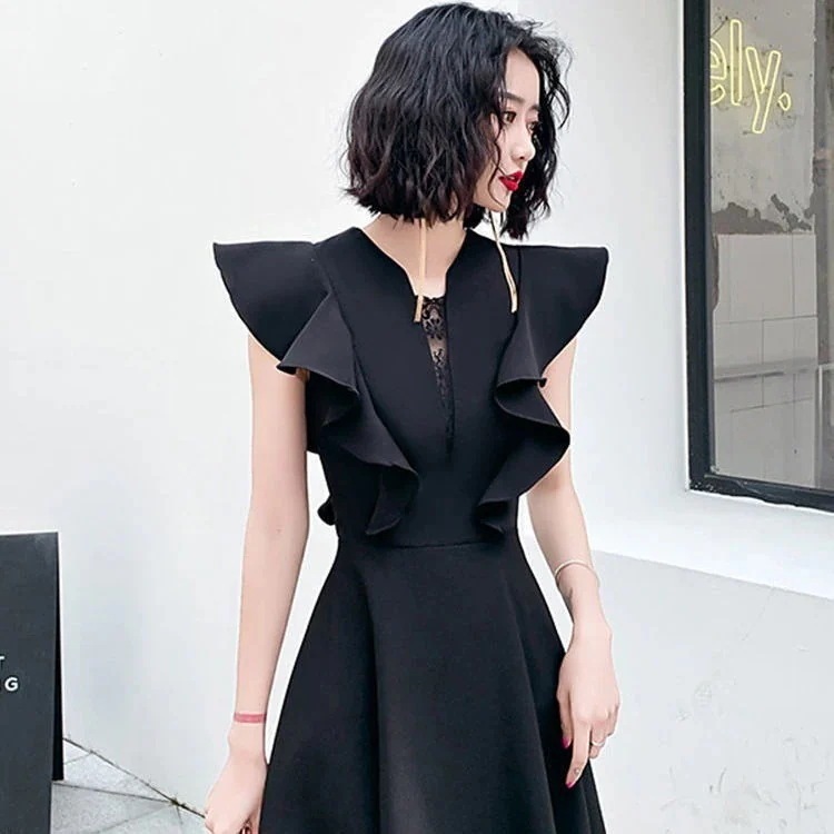 韓国ファッション パーティードレスワンピース OL正式な場合礼装 上品 成人式 演奏会 発表会 卒業式 結婚式