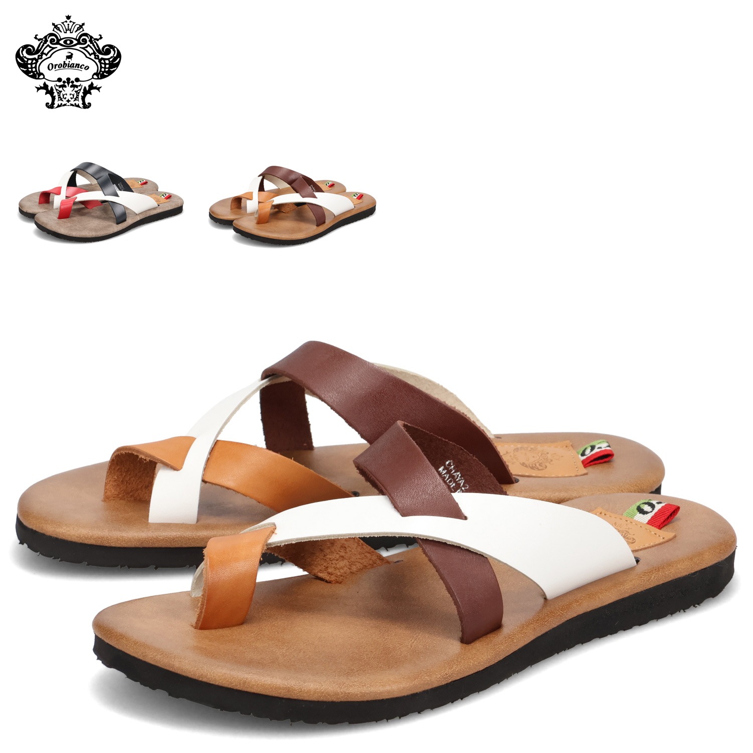 トングサンダル ビーチサンダル メンズ 本革 日本製 グレー ブラウン CHAYA2