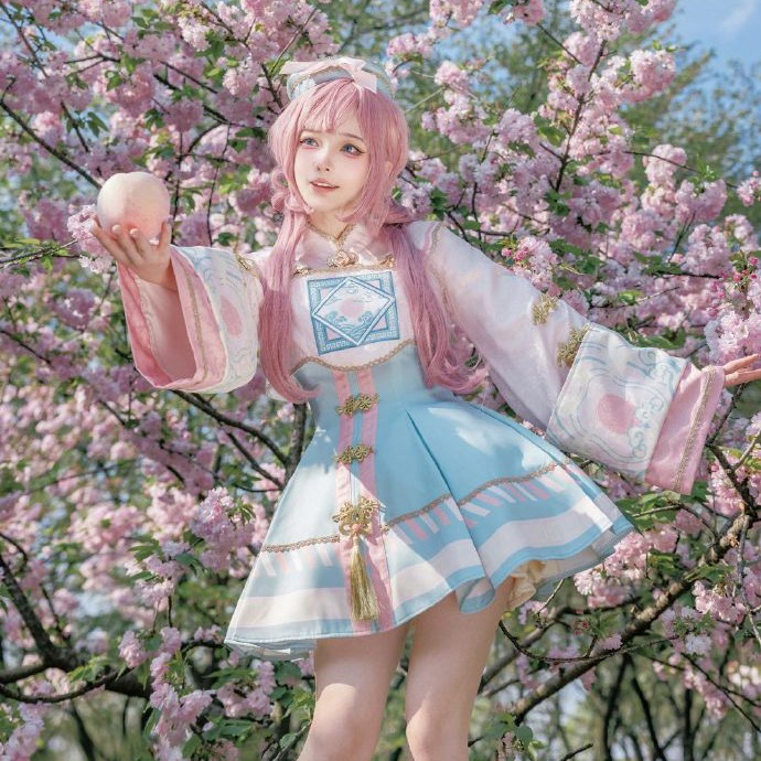 2023新品 ハロウィン コスプレ ロリータ ピンク キョンシー服 かわいい JSKスカート 人気 コスプレ 仮装 コスチューム ハロウィーン