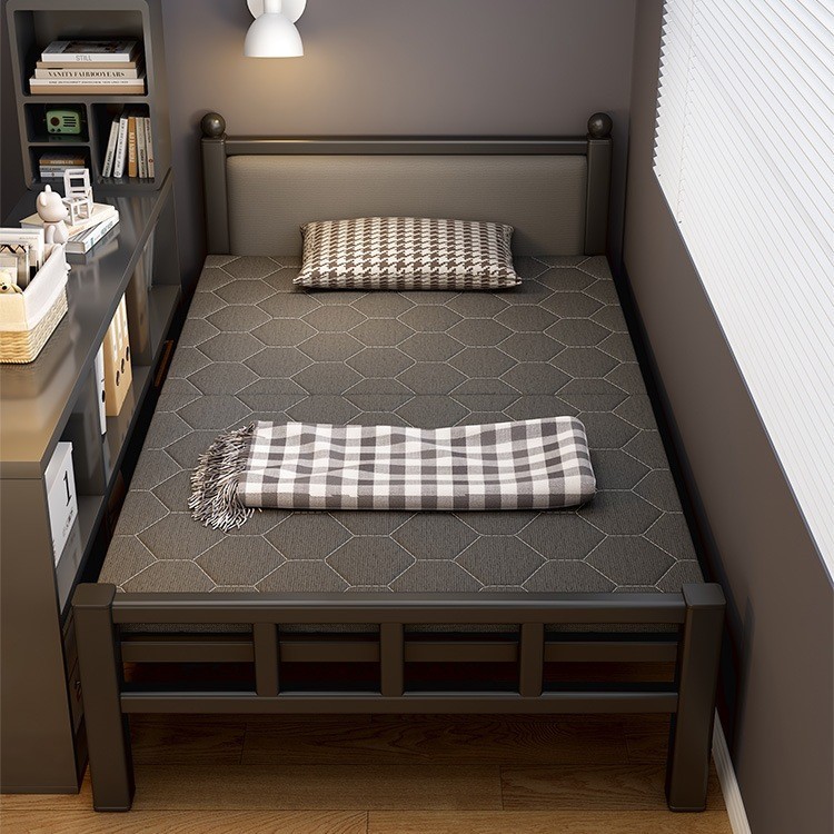 ポータブル 超小型収納サイズ 折り畳みベッド 収納が簡単 展開が速い ベッド ベッドヘッドプレート付き 5 cm or 8 cm厚のマットレス 無料で贈る