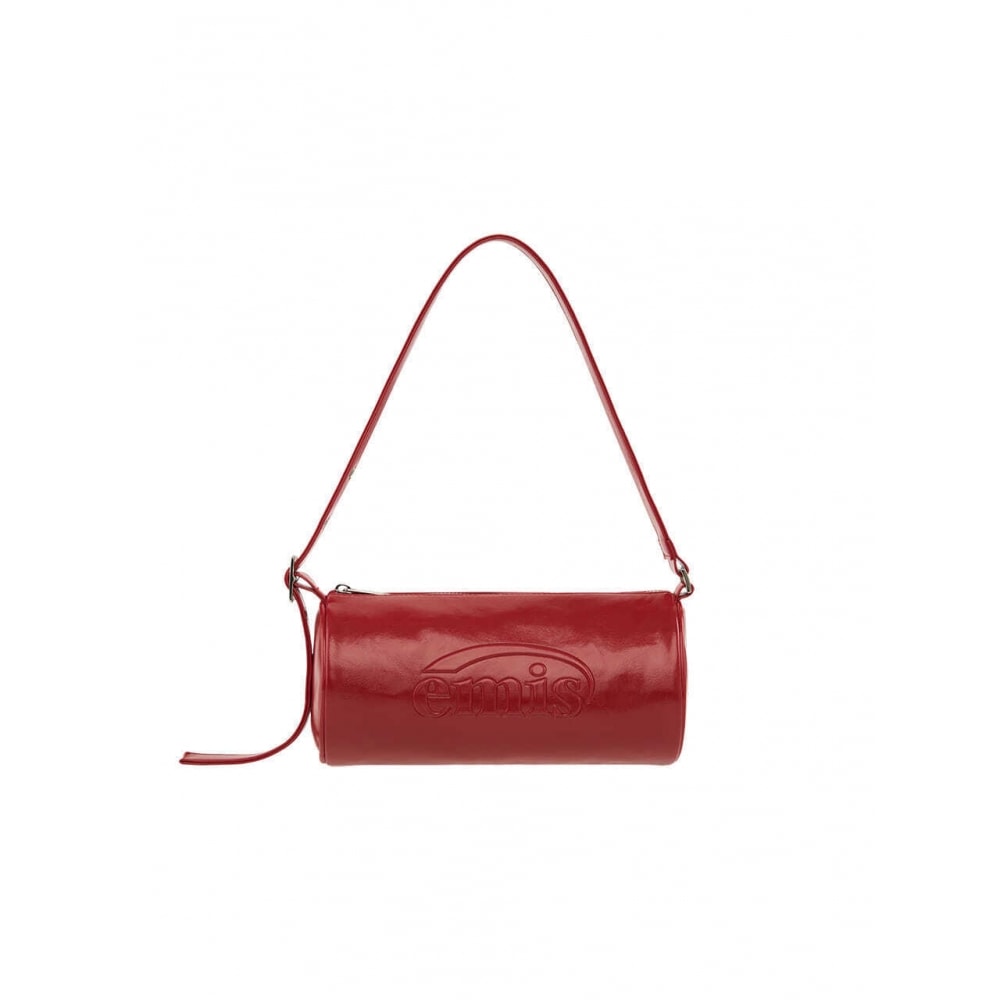 EMIS エンボス加工バレルバッグレッド