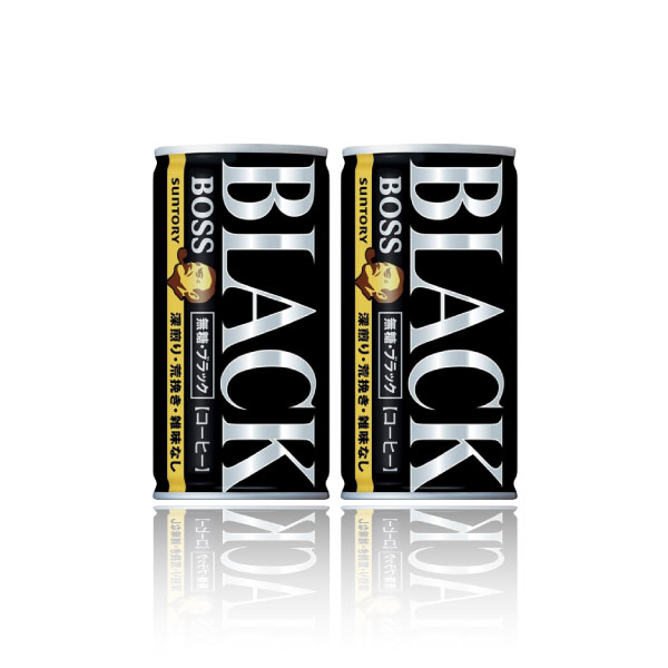 「60本」ボス　無糖ブラック　缶　185g　30本　2箱　サントリー　BOSS