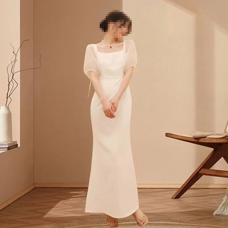 ウェディングドレス 白 結婚式 花嫁 サイズオーダーメイド可能 成人式 お呼ばれ ウェディング 演奏会 二次会 パーティードレス 前撮り ワンピース ロングドレス メガ割 30