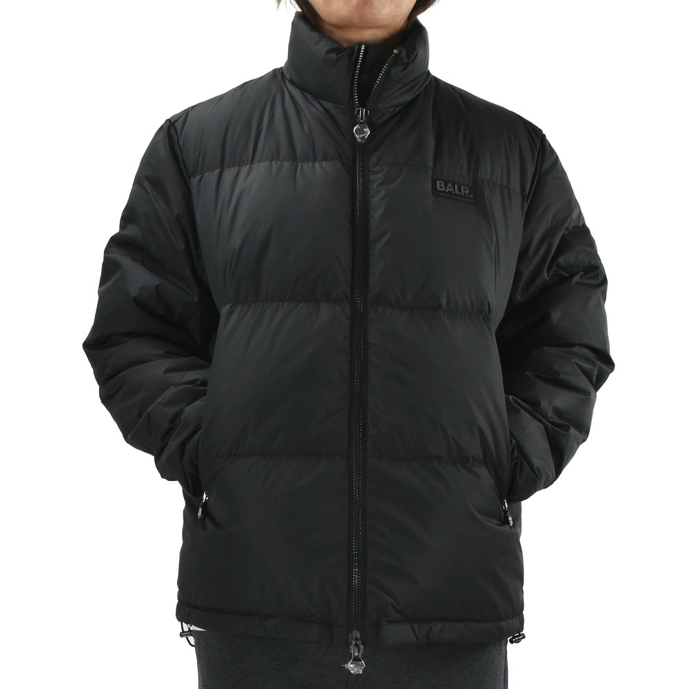 ボーラー ダウンジャケット メンズ ナイロンジャケット ブルゾン メタルロゴ ブラック 黒 BALR. MILES STRAIGHT PUFFER JACKET【b13921003blk】