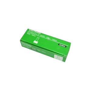 （まとめ） クツワ ダブルクリップ 紙箱入 KUWC4 入 (×10セット)