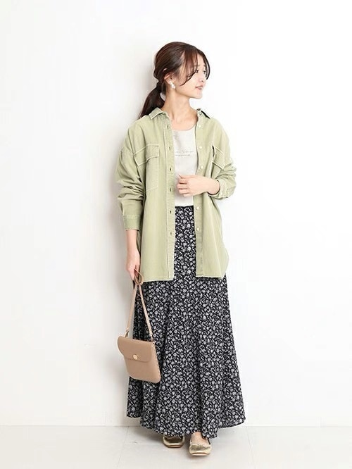 「SLOBE IENA」 長袖シャツ FREE サックスブルー レディース