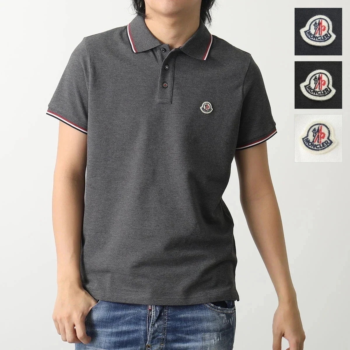 MONCLER モンクレール 8A70300 84556 カラー4色 POLO MANICA C 鹿の子 半袖 ポロシャツ ロゴワッペン トリコロールライン メ 33,732円