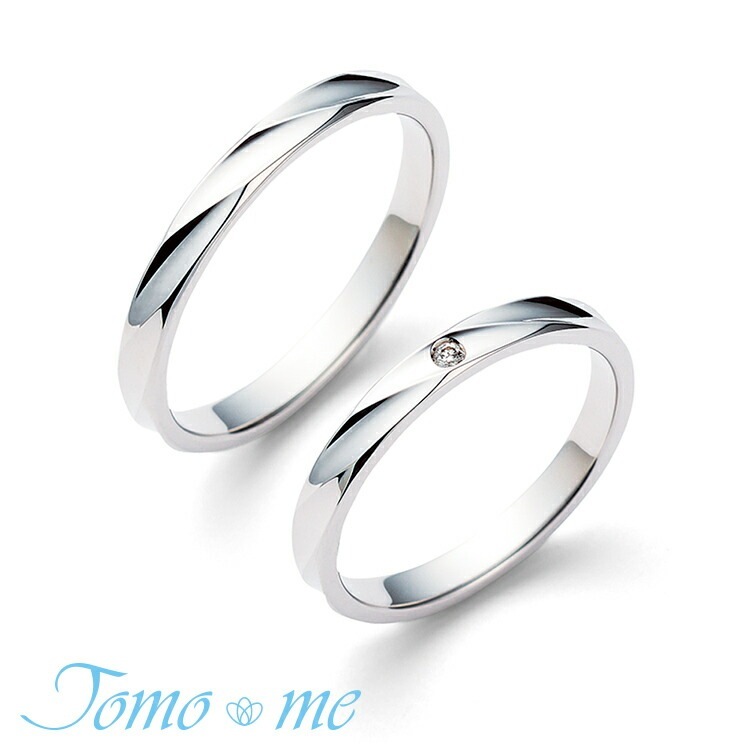 Tomo me トモミ リング soyokaze そよかぜ 結婚指輪 モダンプラチナコレクション 鍛造製法 TM-05 TM-06 シルバー ダイヤモンド 指輪 カジュアル ストレート 鏡面 カット模