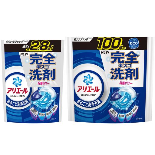 アリエール 洗濯洗剤 ジェルボール プロ まるごと洗浄消臭 清潔でさわやかな香り 詰め替え 131個 5,471円