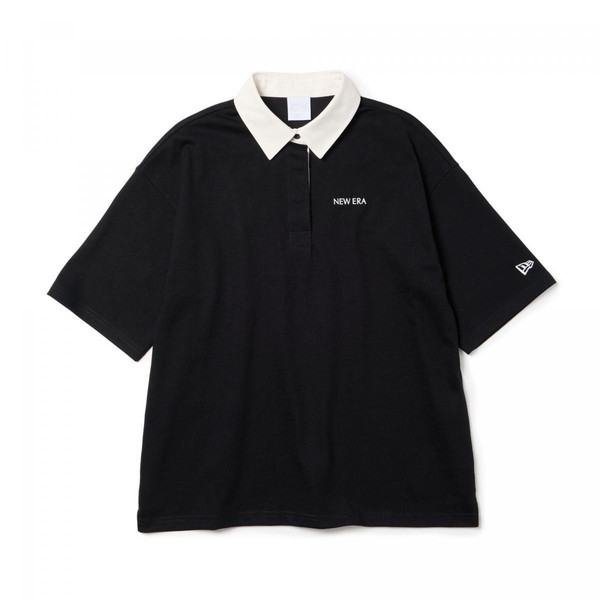 NEWERA ニューエラ NEW ERA Womens 半袖 ラグビーシャツ ブラック ゴルフ 14859862 レディース