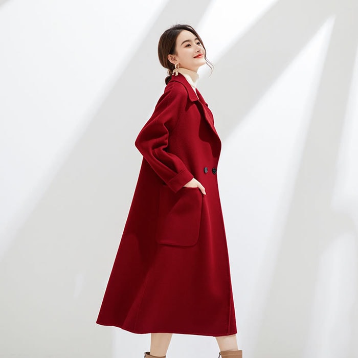 チェスターコート レディース ウール100％ ロングコート コート 韓国ファッション ウールコート ロング アウター 冬服 春 秋 冬 防寒 保温 厚手 暖かい 大きいサイズ きれいめ 細身 高品質