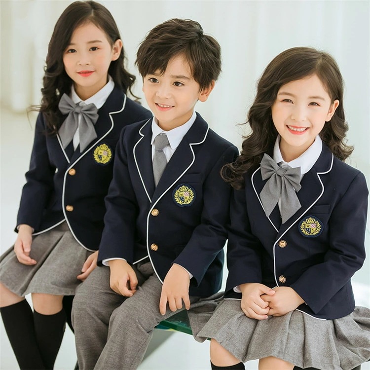 キッズ 入学式 女の子 男の子 ジャケット 白シャツ ネクタイ スカート ワッペン 5点セット チェック 長袖 プリーツ 七五三 卒園式 キッズ オシャレ 子供服 面接 発表会 制服 初節句