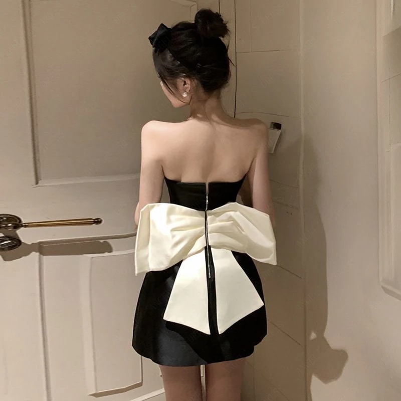 パーティードレス 同窓会ドレス ワンショルダー 背蝶結び 透かし彫り しょうとつしょく 着やせワンピース スーツ お呼ばれドレス-47