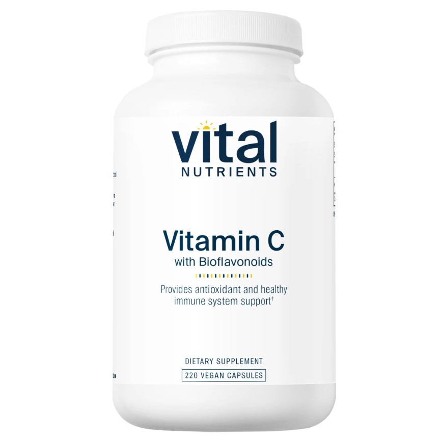 Vital Nutrients Vitamin C with Bioflavonoids 220 Vegan capsules