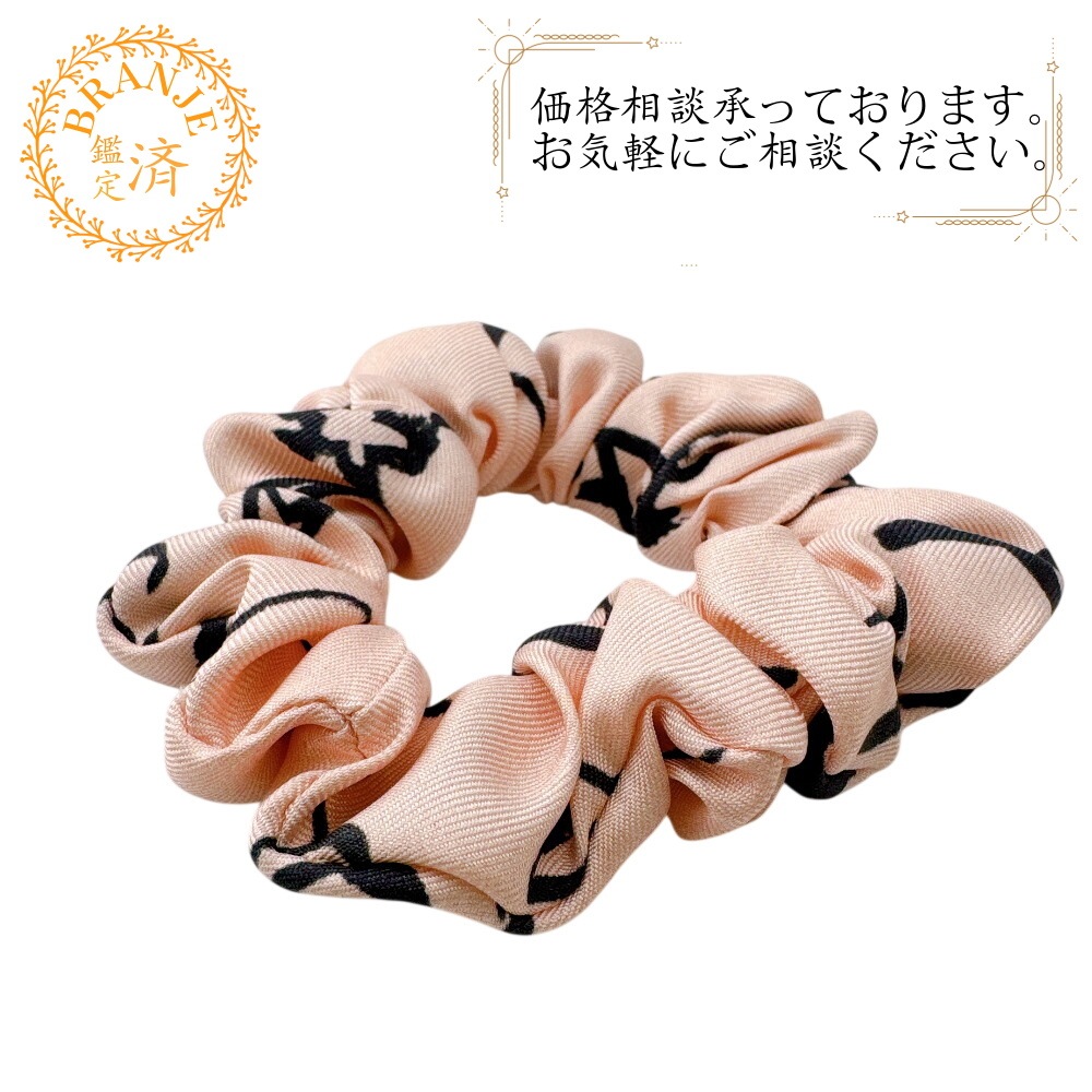 シュシュ ココマーク スター シルク ヘアアクセサリー ピンク