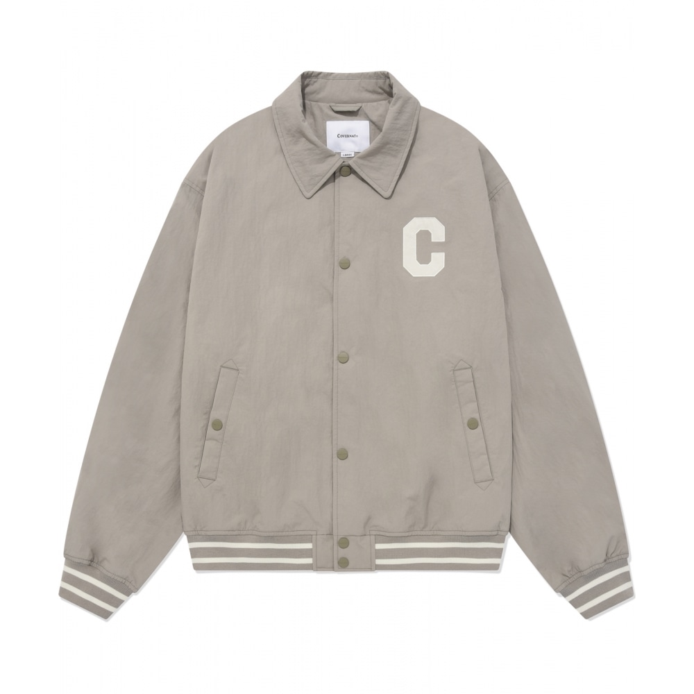COVERNAT Cロゴカラーバシティジャケットベージュ 12,865円