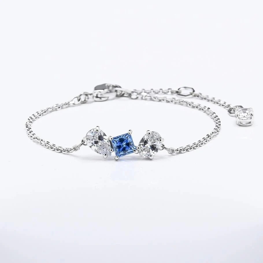 ブレスレット レディース MESMERA ミックスカット ブルー 5668359 ジュエリー アクセサリー 女性